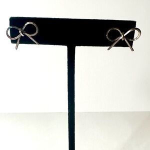 STERLING SILVER BOW Stud Earrings - As Seen on TikTok!